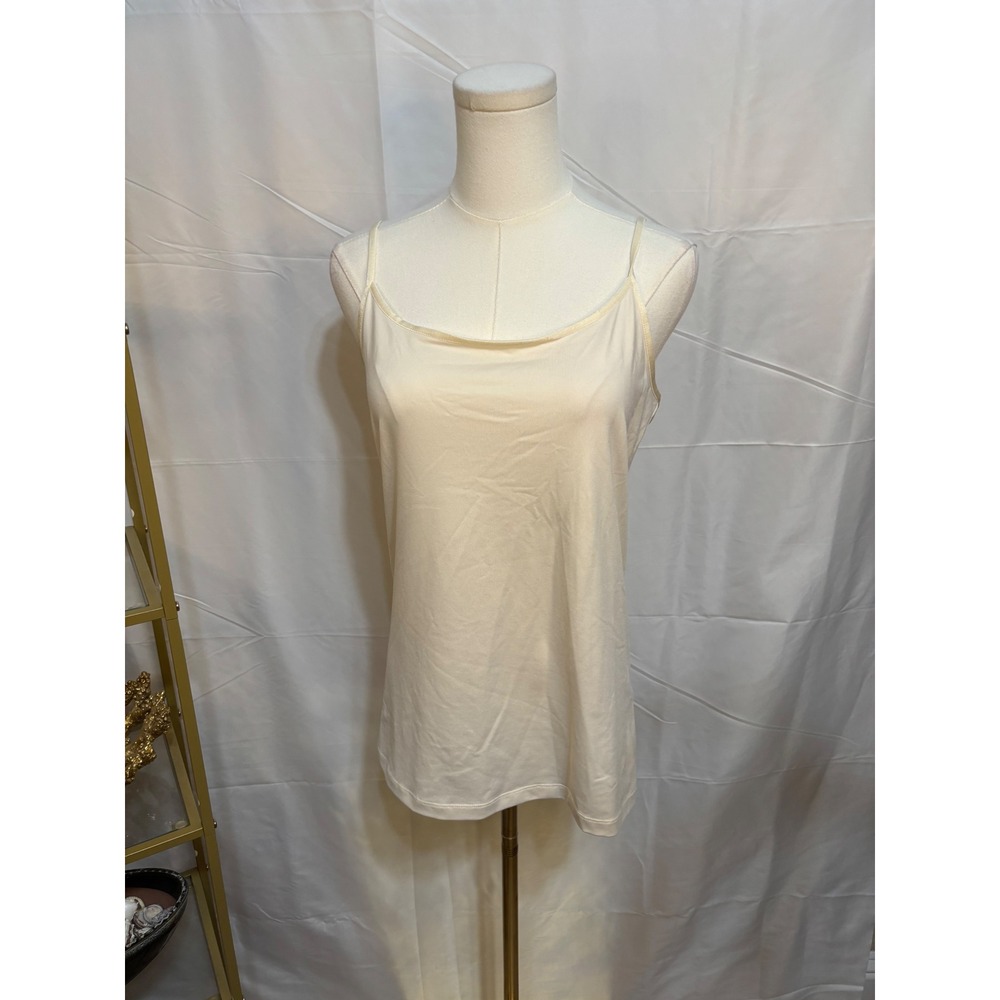 Banana Republic Womens Cream Adjustable Strap Camisole Tank Top Large